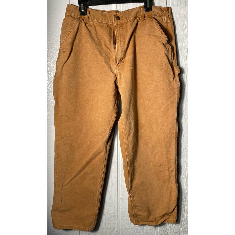 Vintage Carhartt  B11 Brown Carpenter Pants RN#14806 38x30